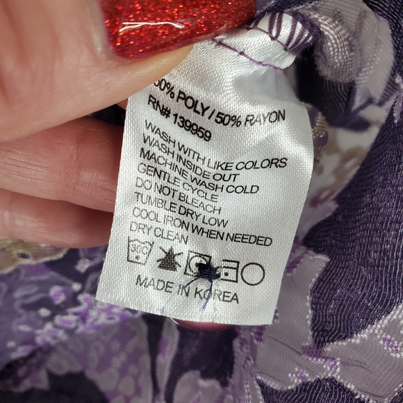 Trisha Tyler Top Blazer Jacket 3D Art To Wear Sheer Boho Cottagecore Quirky Sz S - Picture 13 of 13